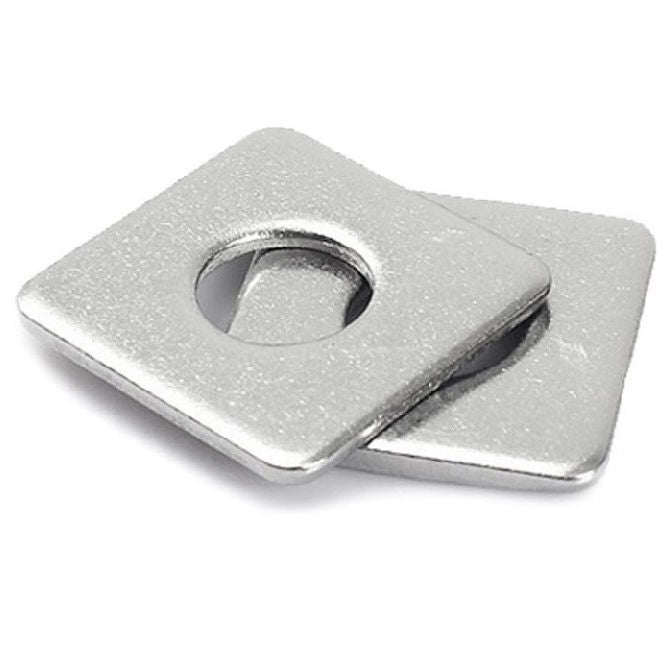 1103217 | W0127-SQ-035-064-C (Each) --- Square Washers - 12.7x34.925x6.35 mm Heavy Duty - Carbon Spring Steel Self Finish Washer
