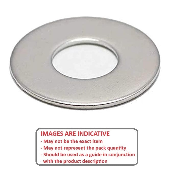1070984 | W0064-F-010-0040-S3 (PK-5) --- Flat Washers - 6.35x9.525x0.4 mm Precision Shim - Stainless Steel 304 Similar to A2, 18-8 HRB80 Spacer