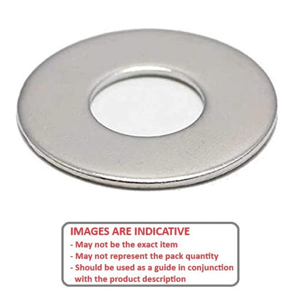 1070984 | W0064-F-010-0040-S3 (PK-5) --- Flat Washers - 6.35x9.525x0.4 mm Precision Shim - Stainless Steel 304 Similar to A2, 18-8 HRB80 Spacer