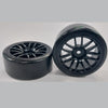 RC Car Wheels Hobby - Rim Colour Black 14 Spoke - Black - Plastic