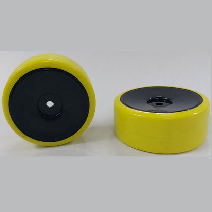 1040394 | WH-XD-063-26-BK-SOL-Y (PK-2) --- RC Car Wheels Hobby - Rim Colour Black Solid - Yellow Tenth Scale - Plastic Wheel