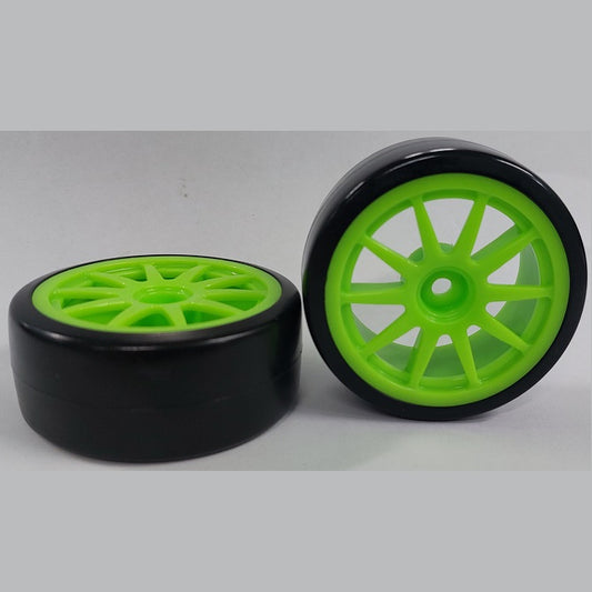 1085461 | WH-XD-063-26-G-10-BK (2 Pcs) --- Wheels - Green 10 Spoke Black