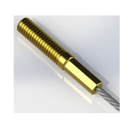 Threaded Plugs Cable Attachments - 1.59x3.97x28.58 mm