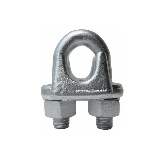 1071562 | WRC10RS --- Carbon Steel Wire Rope Clips - 6.35 mm x  Hot galvanized steel x 2