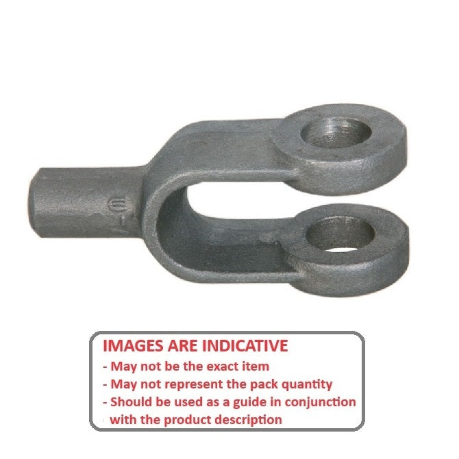1203350 | YE-20RS (Each) --- Blank Yoke Ends - 152.4x25.4x26.99 mm - Steel