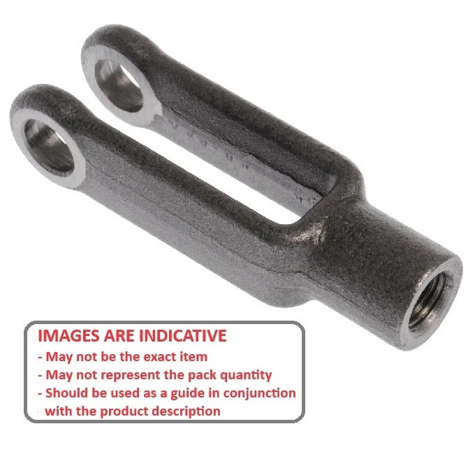 1163324 | YE-2RS (Each) --- Threaded Yoke Ends - 50.8x11.11x7.14 mm - Steel